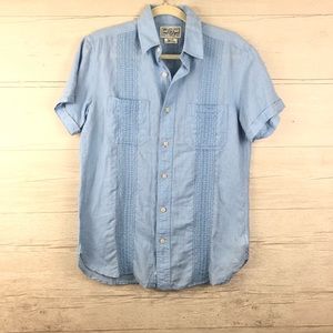 Lucky Brand Short Sleeve Casual Button Down Size S